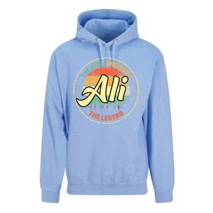 Ali The The Myth The Legend Personalized Name Meaningful Gift Unisex Surf Hoodie