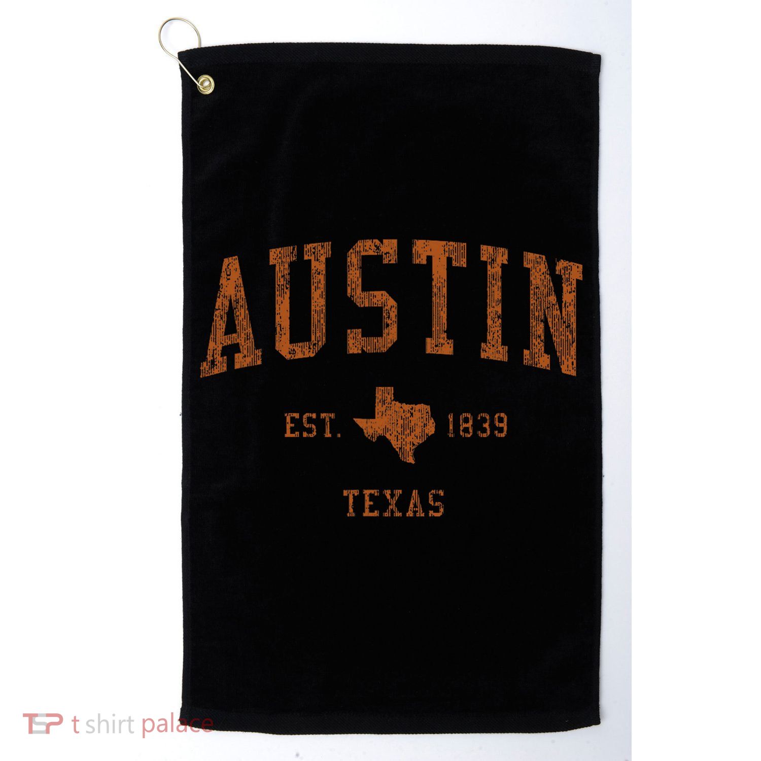 Austin Texas Tx Vintage Athletic Sports Design Golf Towel