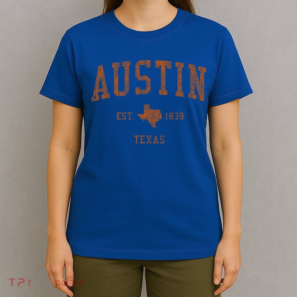 Austin Texas Tx Vintage Athletic Sports Design T-Shirt