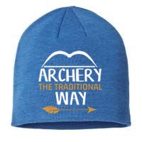 Archery The Traditional Way Bow Hunting Lover Gift Sustainable Beanie