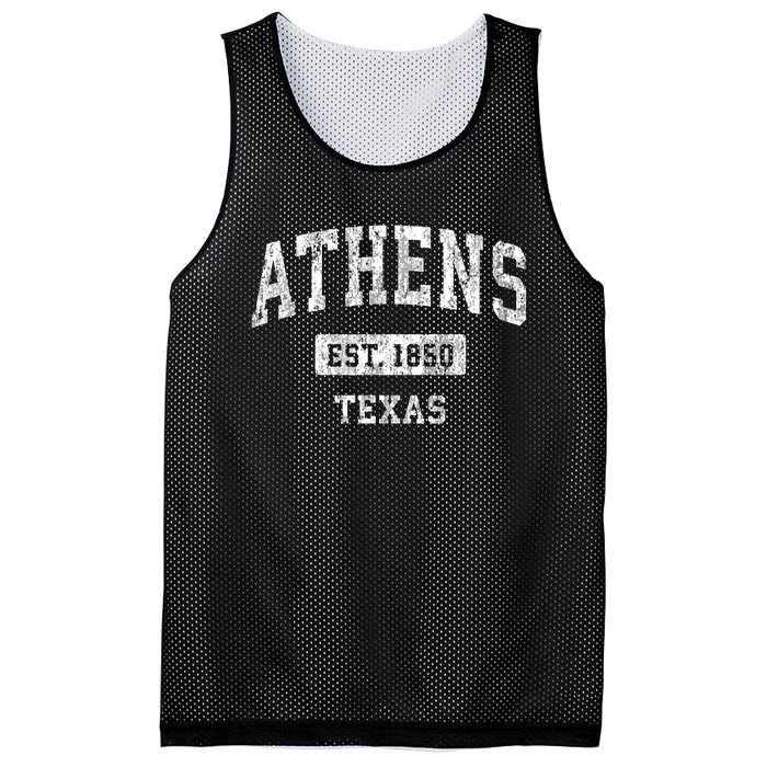 Athens Texas Tx Vintage Sports Established Mesh Reversible Basketball Jersey Tank