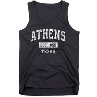 Athens Texas Tx Vintage Sports Established Tank Top