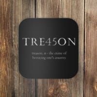 Anti Trump Treason TRE45ON Distressed Impeach Coaster