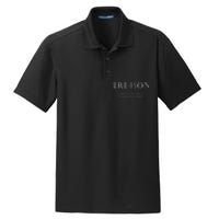 Anti Trump Treason TRE45ON Distressed Impeach Dry Zone Grid Polo