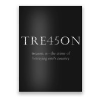 Anti Trump Treason TRE45ON Distressed Impeach Poster