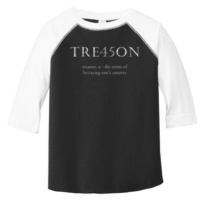 Anti Trump Treason TRE45ON Distressed Impeach Toddler Fine Jersey T-Shirt