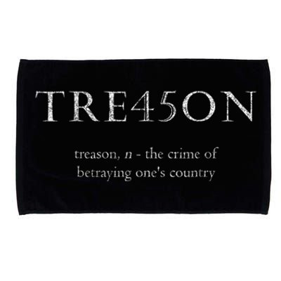 Anti Trump Treason TRE45ON Distressed Impeach Microfiber Hand Towel