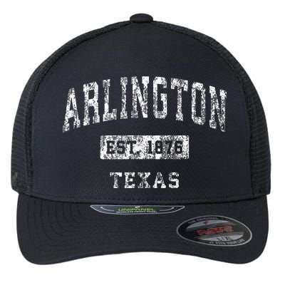 Arlington Texas Tx Vintage Established Sports Design Flexfit Unipanel Trucker Cap