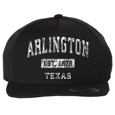 Arlington Texas Tx Vintage Established Sports Design Wool Snapback Cap