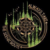 Always Take The Scenic Route Camping Travel Adventure Cooling Performance Crew T-Shirt