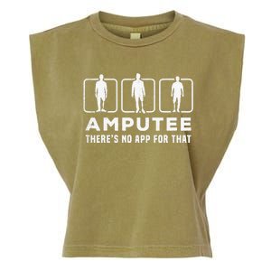 Amputee tee theres no app for that funny graphic memes Garment-Dyed Women's Muscle Tee