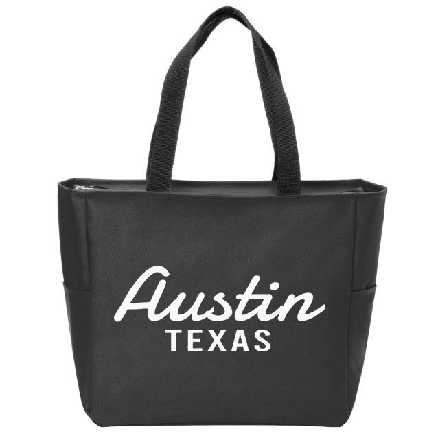Austin Texas Throwback Zip Tote Bag