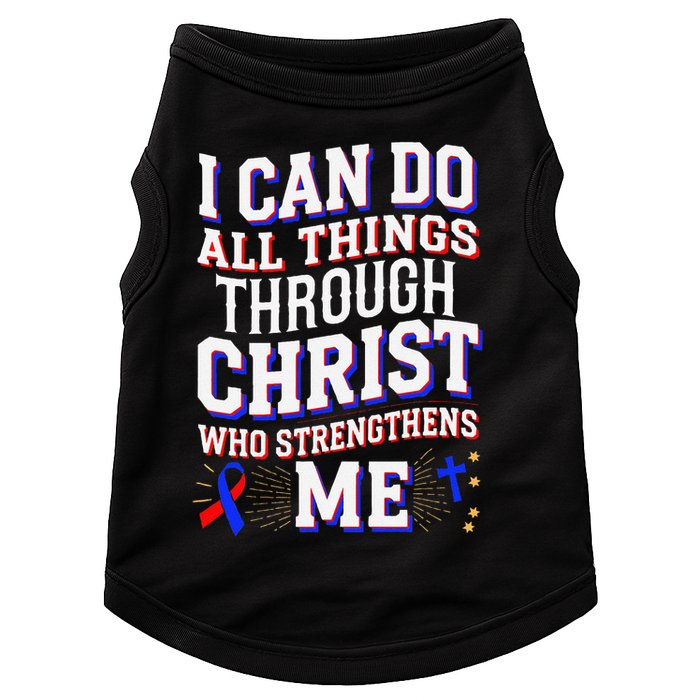 All Things Through Christ Congenital Heart Defect Awareness Doggie Tank