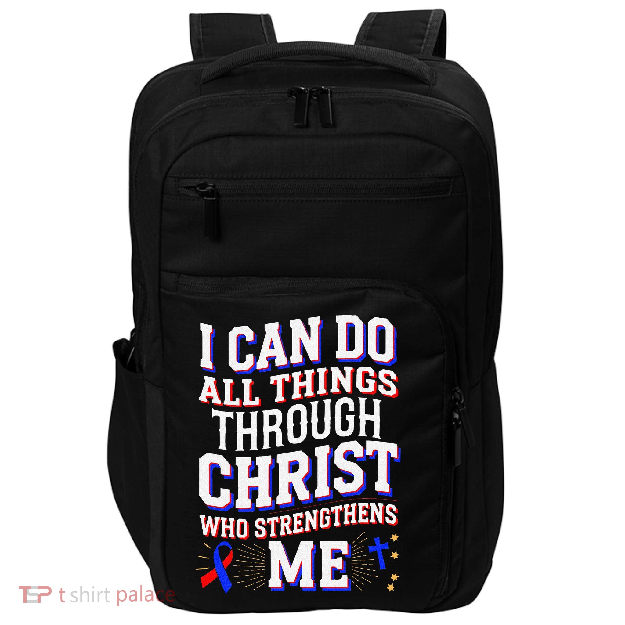 All Things Through Christ Congenital Heart Defect Awareness Impact Tech Backpack