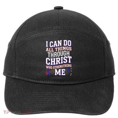 All Things Through Christ Congenital Heart Defect Awareness 7-Panel Snapback Hat