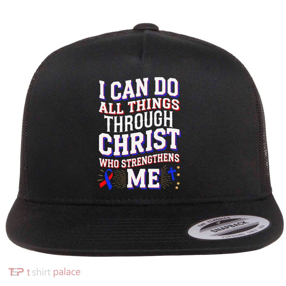 All Things Through Christ Congenital Heart Defect Awareness Flatbill Hat
