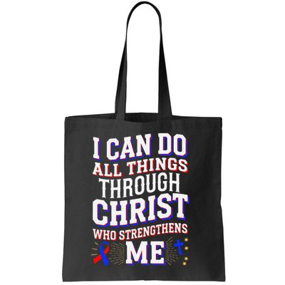 All Things Through Christ Congenital Heart Defect Awareness Bag