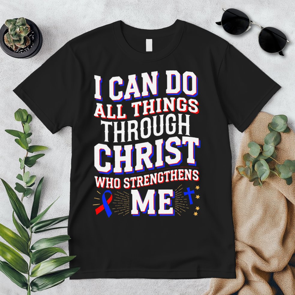 All Things Through Christ Congenital Heart Defect Awareness Premium T-Shirt