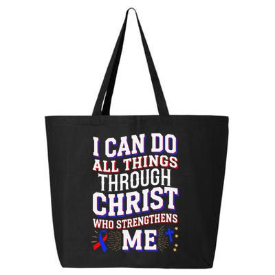 All Things Through Christ Congenital Heart Defect Awareness 25L Jumbo Tote