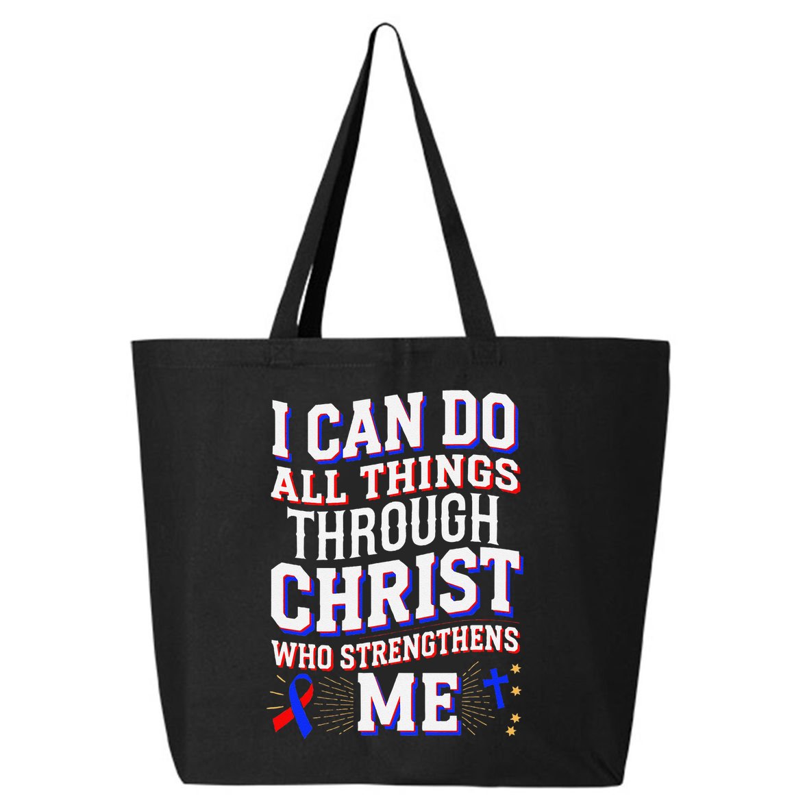 All Things Through Christ Congenital Heart Defect Awareness 25L Jumbo Tote