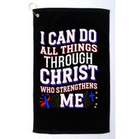 All Things Through Christ Congenital Heart Defect Awareness Golf Towel