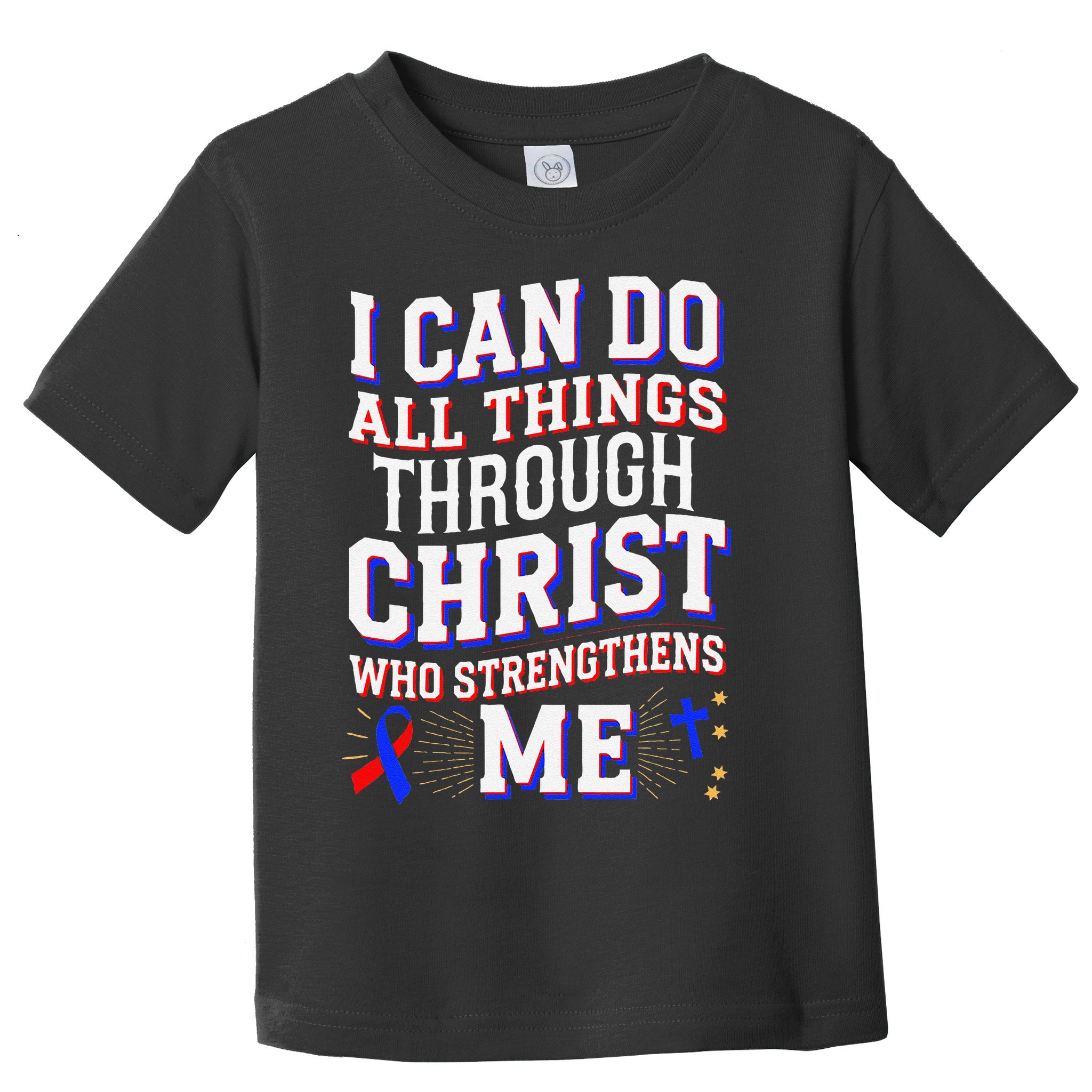 All Things Through Christ Congenital Heart Defect Awareness Toddler T-Shirt
