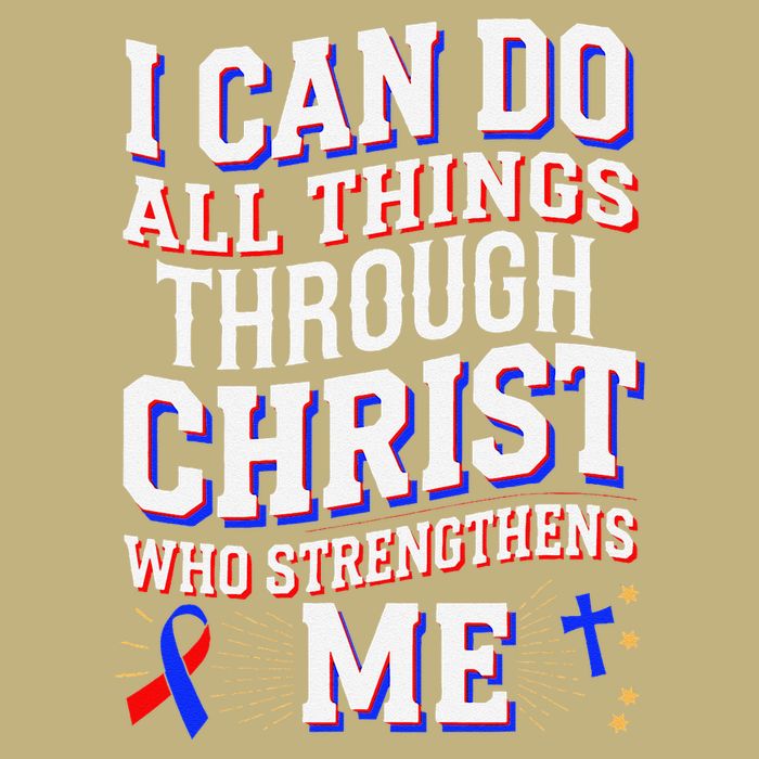 All Things Through Christ Congenital Heart Defect Awareness Performance Shirt