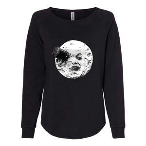 A Trip To The Moon (Le Voyage Dans La Lune) Face Only Womens California Wash Sweatshirt