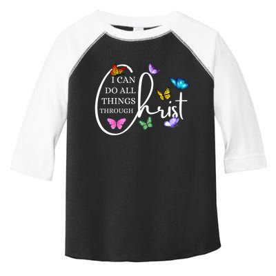 All Things Through Christ Faith Based Christian Toddler Fine Jersey T-Shirt