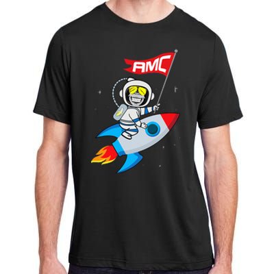 Apes To The Moon $AMC Short Squeeze Adult ChromaSoft Performance T-Shirt