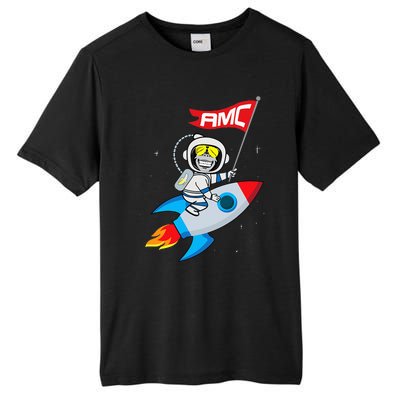 Apes To The Moon $AMC Short Squeeze Tall Fusion ChromaSoft Performance T-Shirt