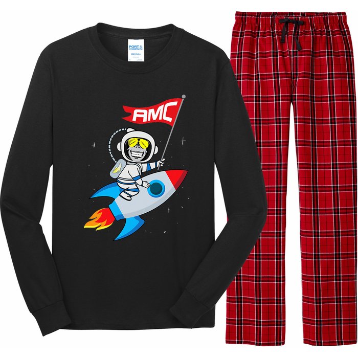 Apes To The Moon $AMC Short Squeeze Long Sleeve Pajama Set