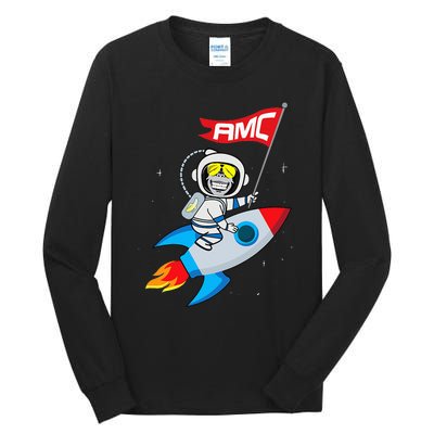 Apes To The Moon $AMC Short Squeeze Tall Long Sleeve T-Shirt