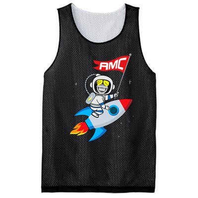 Apes To The Moon $AMC Short Squeeze Mesh Reversible Basketball Jersey Tank