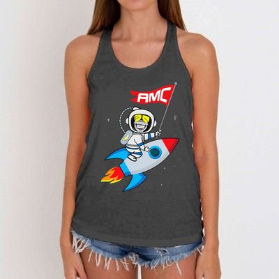 Apes To The Moon $AMC Short Squeeze Women's Knotted Racerback Tank