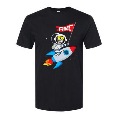 Apes To The Moon $AMC Short Squeeze Softstyle CVC T-Shirt