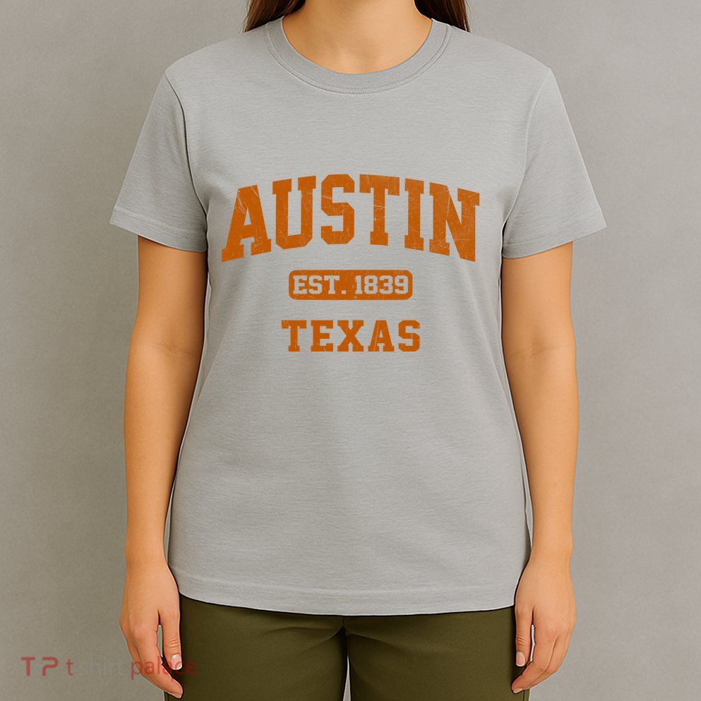 Austin Texas TX Vintage State Athletic Style T-Shirt