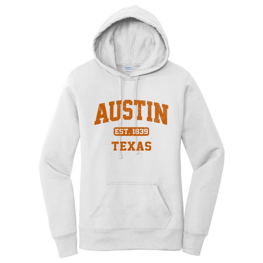 Austin Texas TX Vintage State Athletic Style Women's Pullover Hoodie