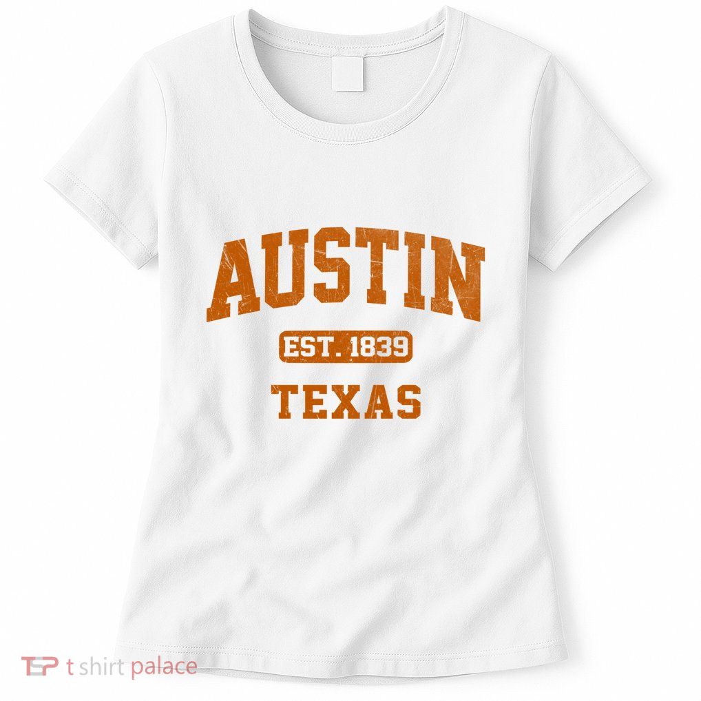 Austin Texas TX Vintage State Athletic Style Womens T-Shirt