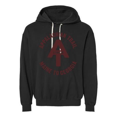 Appalachian Trail T Shirt Vintage Hiking Camping T Shirt Garment-Dyed Fleece Hoodie