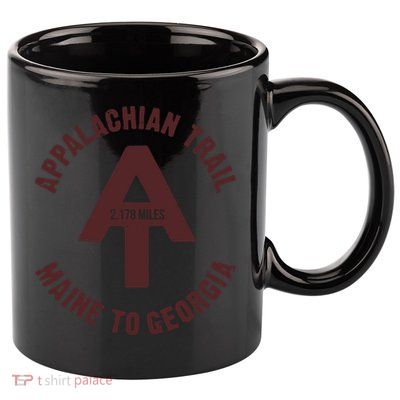 Appalachian Trail T Shirt Vintage Hiking Camping T Shirt 11oz C Handle Ceramic Mug