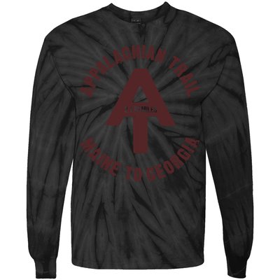 Appalachian Trail T Shirt Vintage Hiking Camping T Shirt Tie-Dye Long Sleeve Shirt