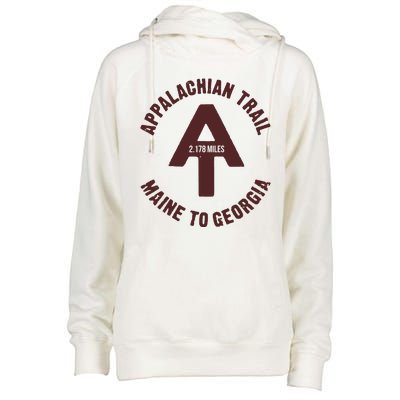 Appalachian Trail T Shirt Vintage Hiking Camping T Shirt Womens Funnel Neck Pullover Hood