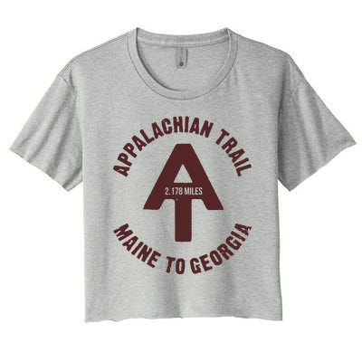 Appalachian Trail T Shirt Vintage Hiking Camping T Shirt Women's Crop Top Tee