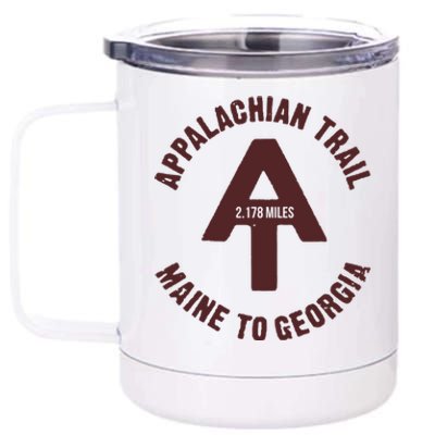 Appalachian Trail T Shirt Vintage Hiking Camping T Shirt 12 oz Stainless Steel Tumbler Cup