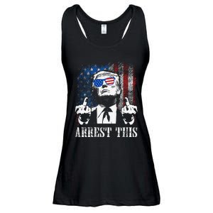 Arrest This Trump 2024 Us American Flag Gift Ladies Essential Flowy Tank