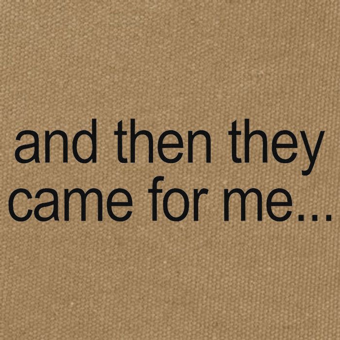 And Then They Came For Me Cotton Canvas Backpack