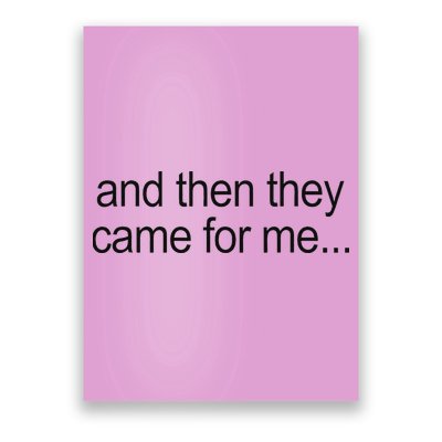 And Then They Came For Me Poster