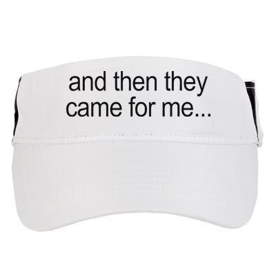 And Then They Came For Me Adult Drive Performance Visor