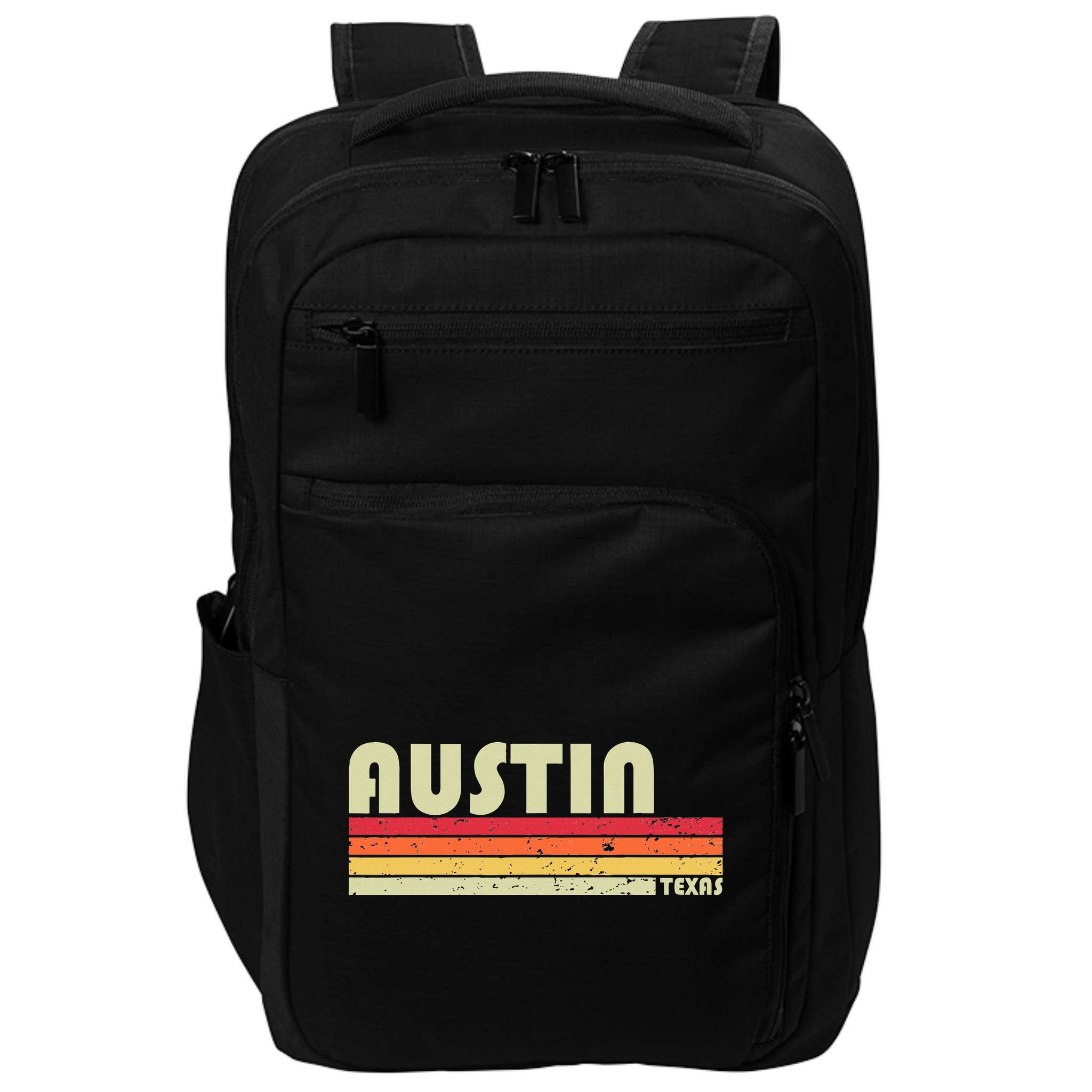 Austin Tx Texas Funny City Home Roots Gift Retro 70s 80s Impact Tech Backpack